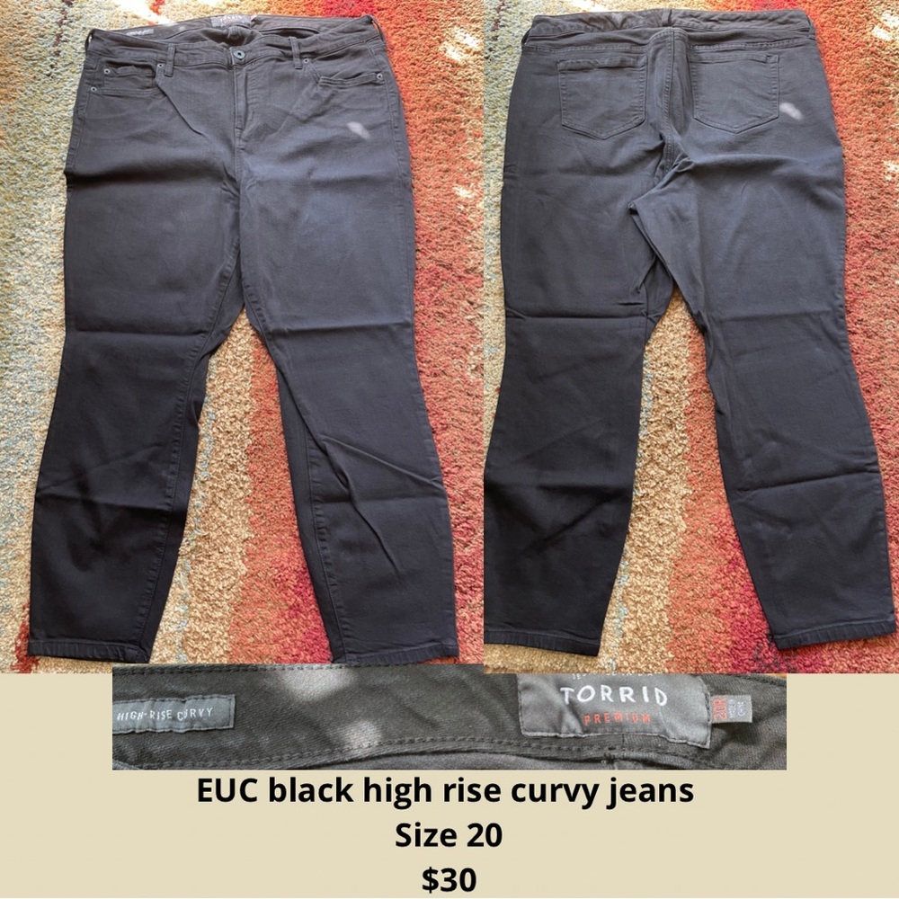 Torrid black curvy skinny jeans